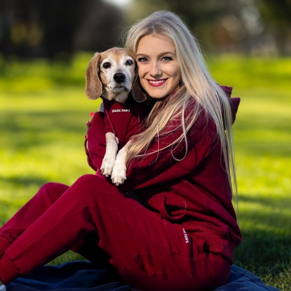 Maglione Essenziale per Cani - Bordeaux