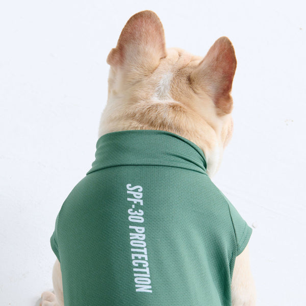 Maglietta per cani con protezione solare - Verde scuro