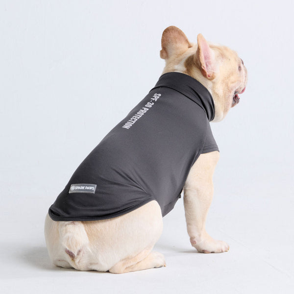 Maglietta per cani con protezione solare - Grigio scuro