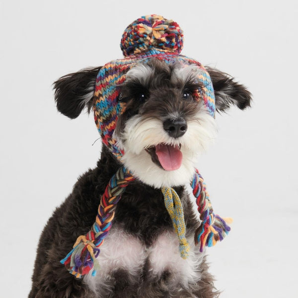 Cappello per cani Pom Pom in Maglia