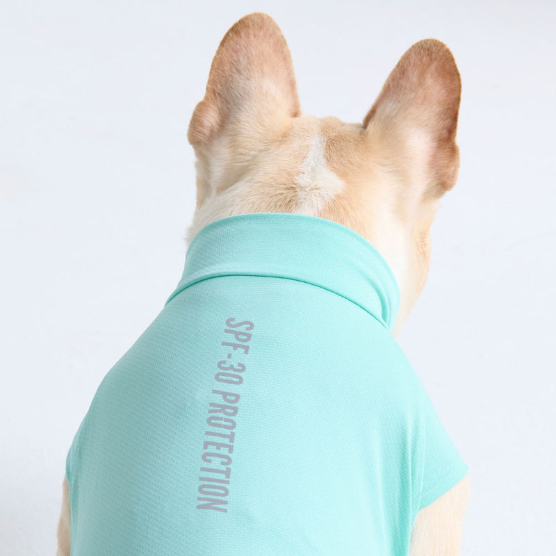 Maglietta per cani con protezione solare - Blu acqua