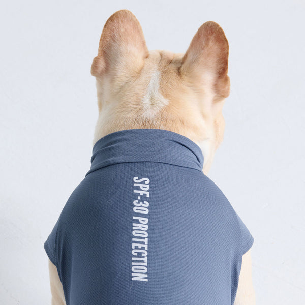 Maglietta per cani con protezione solare - Blu navy