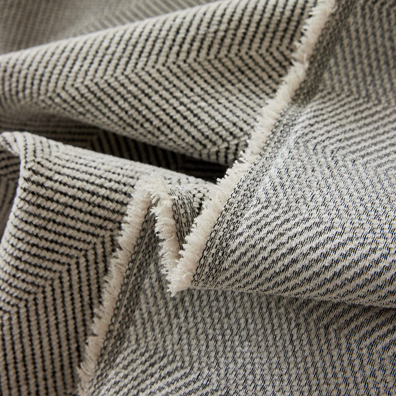 Couch Cover - Herringbone Grey